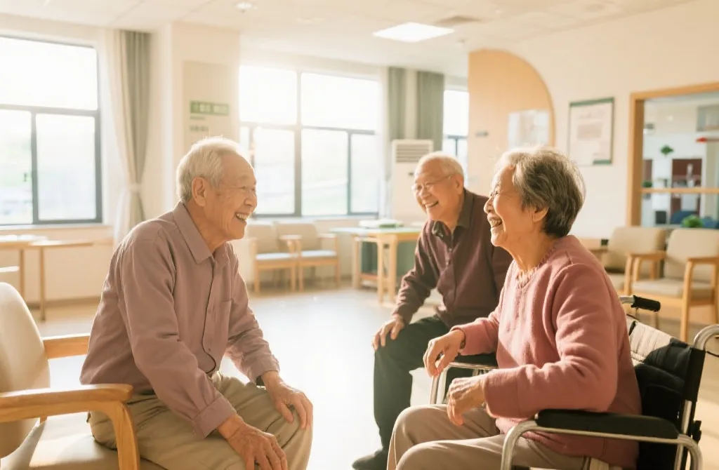 深圳社区养老服务中心温馨画面